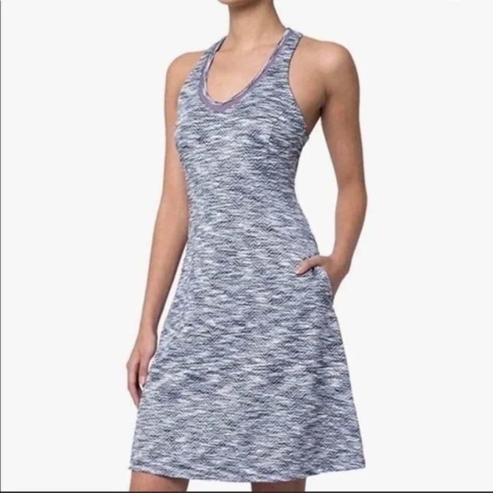 MPG Heathered Sleeveless Midi Exercise Modest Dress Sz Small